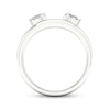 Thumbnail Image 4 of Now + Forever Pear-Shaped Diamond Enhancer Ring 1/4 ct tw 14K White Gold