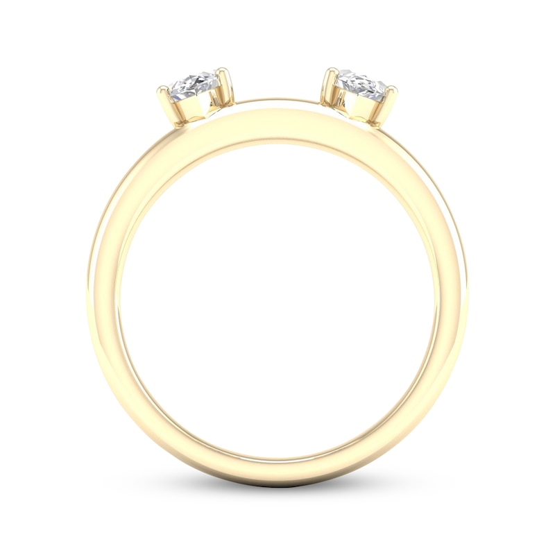 Main Image 4 of Now + Forever Marquise-Cut Diamond Enhancer Ring 1/2 ct tw 14K Yellow Gold