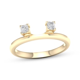 Now + Forever Princess-Cut Diamond Enhancer Ring 1/4 ct tw 14K Yellow Gold
