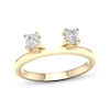 Thumbnail Image 1 of Now + Forever Princess-Cut Diamond Enhancer Ring 1/2 ct tw 14K Yellow Gold