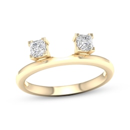Now + Forever Princess-Cut Diamond Enhancer Ring 1/2 ct tw 14K Yellow Gold