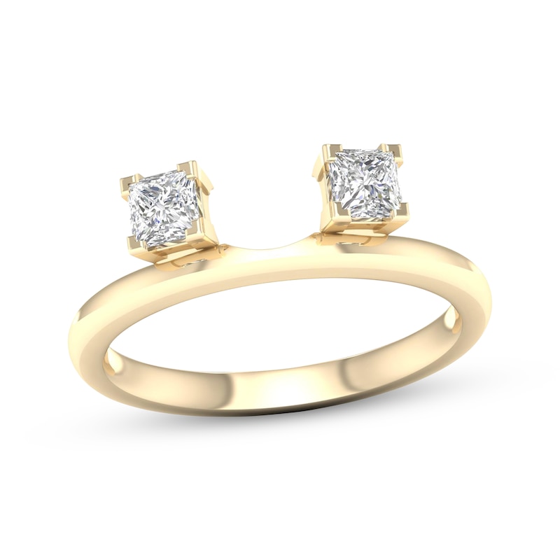 Main Image 1 of Now + Forever Princess-Cut Diamond Enhancer Ring 1/2 ct tw 14K Yellow Gold