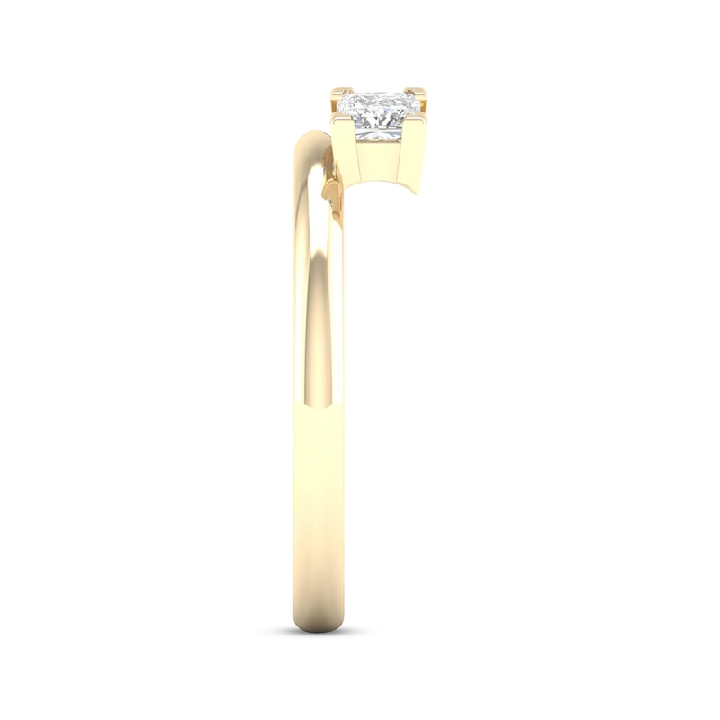 Main Image 3 of Now + Forever Princess-Cut Diamond Enhancer Ring 1/2 ct tw 14K Yellow Gold
