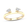 Thumbnail Image 1 of Now + Forever Pear-Shaped Diamond Enhancer Ring 1/4 ct tw 14K Yellow Gold