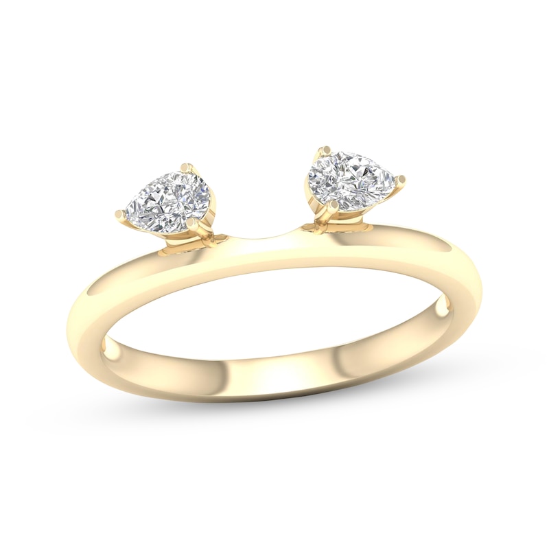 Main Image 1 of Now + Forever Pear-Shaped Diamond Enhancer Ring 1/4 ct tw 14K Yellow Gold