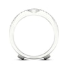 Thumbnail Image 4 of Now + Forever Round-Cut Diamond Double Chevron Enhancer Ring 1/3 ct tw 14K White Gold