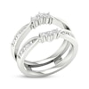 Thumbnail Image 2 of Now + Forever Baguette & Round-Cut Diamond Enhancer Ring 1/2 ct tw 14K White Gold