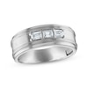 Thumbnail Image 1 of Now + Forever Men’s Emerald-Cut Diamond Wedding Band 1/2 ct tw 10K White Gold