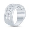 Thumbnail Image 2 of Now + Forever Men’s Round-Cut Diamond Wedding Band 2 ct tw 10K White Gold
