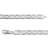 Thumbnail Image 3 of Diamond-Cut Mariner Chain Necklace 8mm Solid Sterling Silver 22&quot;