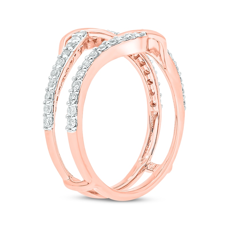 Main Image 2 of Now + Forever Round-Cut Diamond Enhancer Ring 1/2 ct tw 14K Rose Gold