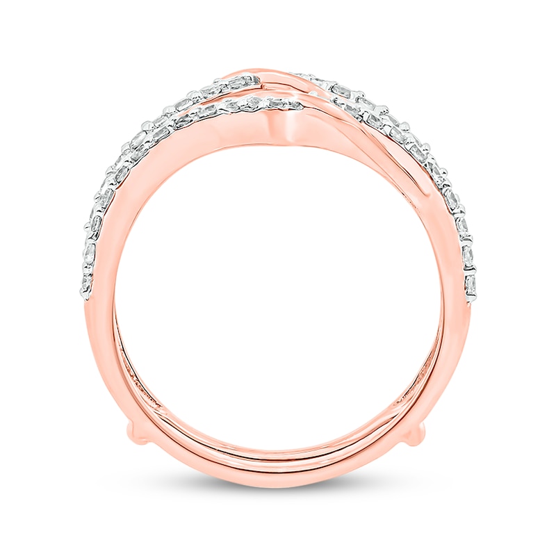 Main Image 3 of Now + Forever Round-Cut Diamond Enhancer Ring 1/2 ct tw 14K Rose Gold