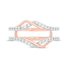 Thumbnail Image 4 of Now + Forever Round-Cut Diamond Enhancer Ring 1/2 ct tw 14K Rose Gold