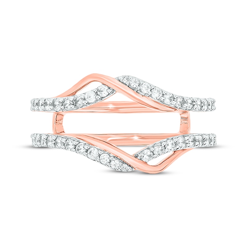 Main Image 4 of Now + Forever Round-Cut Diamond Enhancer Ring 1/2 ct tw 14K Rose Gold