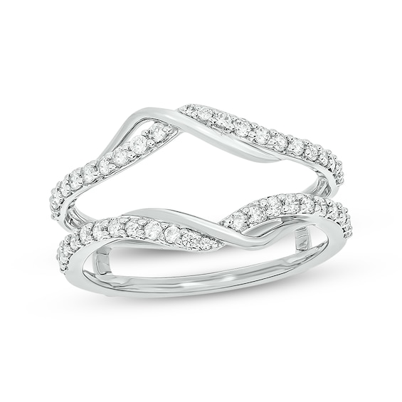 Now + Forever Round-Cut Diamond Enhancer Ring 1/2 ct tw 14K White Gold