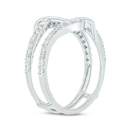 Now + Forever Round-Cut Diamond Enhancer Ring 1/2 ct tw 14K White Gold
