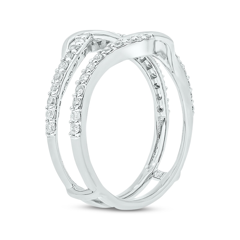 Main Image 1 of Now + Forever Round-Cut Diamond Enhancer Ring 1/2 ct tw 14K White Gold