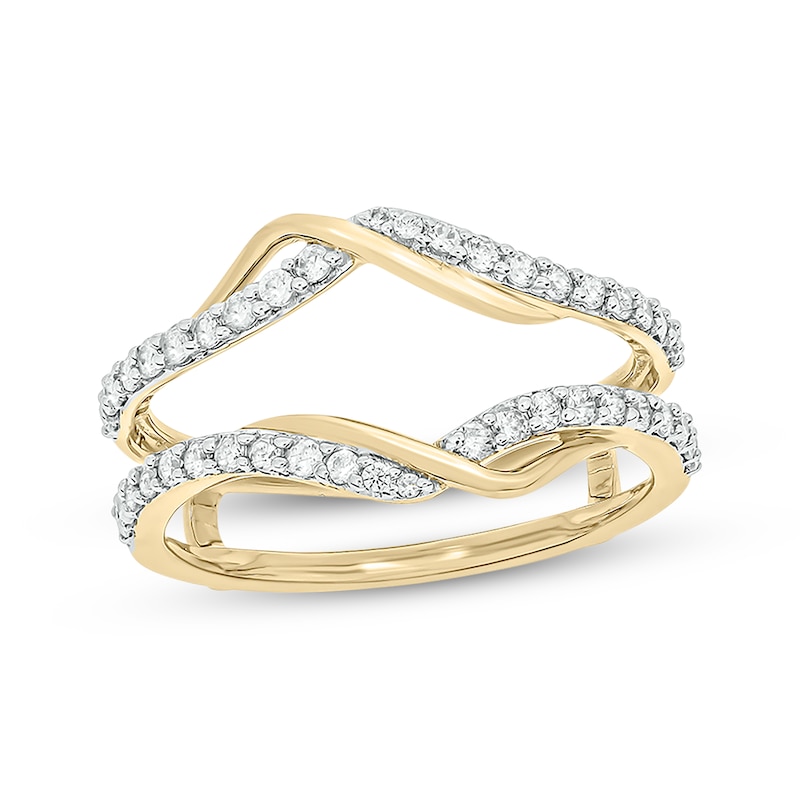 Main Image 1 of Now + Forever Round-Cut Diamond Enhancer Ring 1/2 ct tw 14K Yellow Gold
