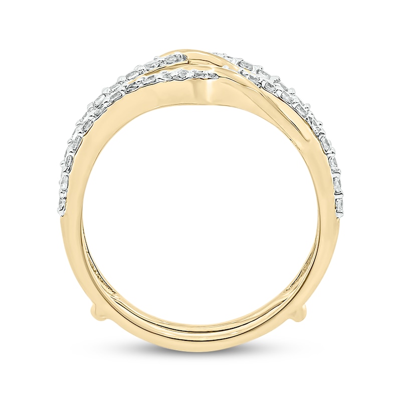 Main Image 3 of Now + Forever Round-Cut Diamond Enhancer Ring 1/2 ct tw 14K Yellow Gold