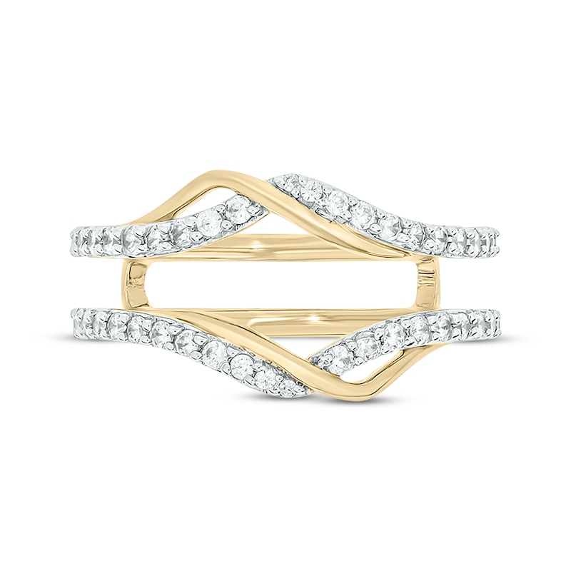 Main Image 4 of Now + Forever Round-Cut Diamond Enhancer Ring 1/2 ct tw 14K Yellow Gold