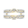 Thumbnail Image 4 of Now + Forever Vintage-Style Round-Cut Diamond Double-Row Enhancer Ring 3/4 ct tw 14K Yellow Gold