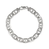 Thumbnail Image 0 of Diamond-Cut Solid Mariner Chain Bracelet 9.8mm Sterling Silver 8.5"