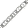 Thumbnail Image 1 of Diamond-Cut Solid Mariner Chain Bracelet 9.8mm Sterling Silver 8.5"