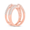 Thumbnail Image 2 of Now + Forever Baguette & Round-Cut Diamond Enhancer Ring 1 ct tw 14K Rose Gold