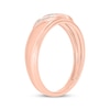 Thumbnail Image 2 of Now + Forever Men’s Round-Cut Diamond Wedding Band 1/10 ct tw 10K Rose Gold