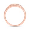 Thumbnail Image 3 of Now + Forever Men’s Round-Cut Diamond Wedding Band 1/10 ct tw 10K Rose Gold