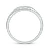 Thumbnail Image 3 of Now + Forever Men’s Round-Cut Diamond Wedding Band 1/10 ct tw 10K White Gold