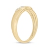 Thumbnail Image 2 of Now + Forever Men’s Round-Cut Diamond Wedding Band 1/10 ct tw 10K Yellow Gold