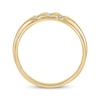 Thumbnail Image 3 of Now + Forever Men’s Round-Cut Diamond Three-Row Wedding Band 1/6 ct tw 10K Yellow Gold