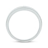 Thumbnail Image 3 of Now + Forever Men’s Round-Cut Diamond Arched Row Wedding Band 1/4 ct tw 10K White Gold