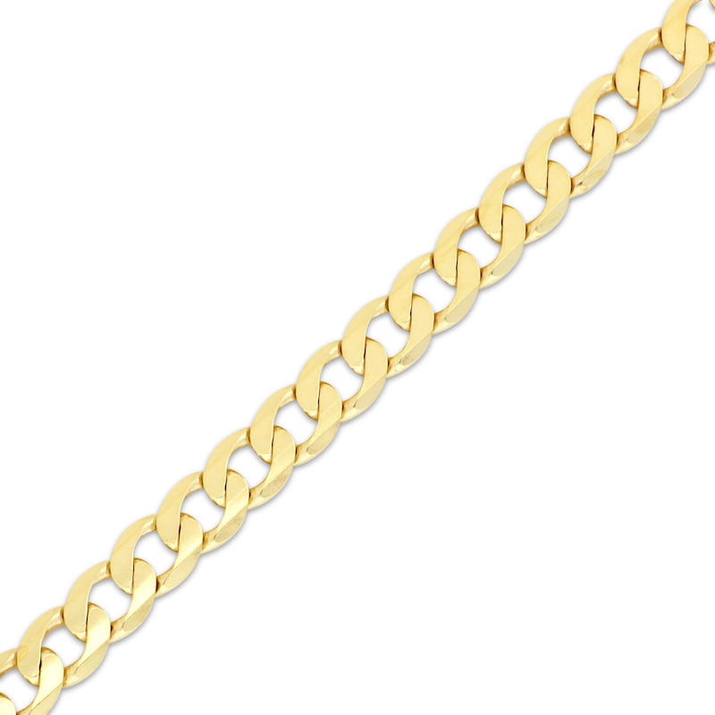 Solid Curb Chain Necklace 3.9mm 10K Yellow Gold 20”