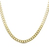 Thumbnail Image 0 of Diamond-Cut Solid Curb Chain Necklace 4.2mm 14K Yellow Gold 20”