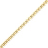 Thumbnail Image 1 of Diamond-Cut Solid Curb Chain Necklace 4.2mm 14K Yellow Gold 20”