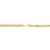 Thumbnail Image 2 of Diamond-Cut Solid Curb Chain Necklace 4.2mm 14K Yellow Gold 20”