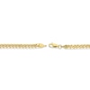 Thumbnail Image 3 of Diamond-Cut Curb Chain Necklace 4.2mm Solid 14K Yellow Gold 20”