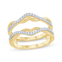 Now + Forever Diamond Enhancer Ring 1/4 ct tw 14K Yellow Gold