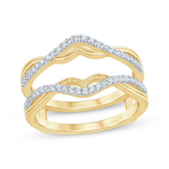Now + Forever Diamond Enhancer Ring 1/4 ct tw 14K Yellow Gold