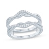 Thumbnail Image 1 of Now + Forever Diamond Milgrain Enhancer Ring 1/4 ct tw 14K White Gold