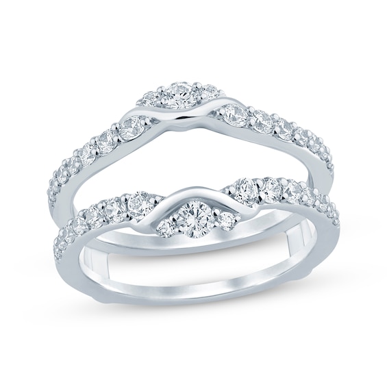 Diamond Enhancer Ring 3/4 ct tw 14K White Gold