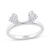 Thumbnail Image 1 of Now + Forever Baguette, Princess & Round-Cut Diamond Enhancer Ring 1/4 ct tw 14K White Gold