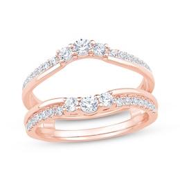 Now + Forever Diamond Enhancer Ring 5/8 ct tw 14K Rose Gold