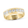 Thumbnail Image 0 of Men's THE LEO Diamond Wedding Band 1 ct tw Round-cut 14K Yellow Gold