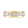 Thumbnail Image 2 of Men's THE LEO Diamond Wedding Band 1 ct tw Round-cut 14K Yellow Gold