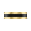 Thumbnail Image 3 of Men's Wedding Band Black & Gold Ion-Plated Tungsten Carbide 7mm