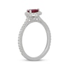 Thumbnail Image 2 of Neil Lane Pear-Shaped Natural Ruby & Diamond Engagement Ring 1/2 ct tw 14K White Gold