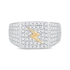 Thumbnail Image 3 of Men's Diamond Lightning Bolt Ring 1-1/2 ct tw 10K Two-Tone Gold